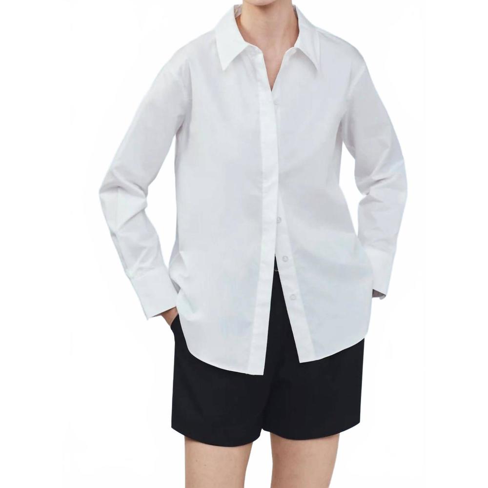 NEW MAYSON THE LABEL classic button down shirt in white